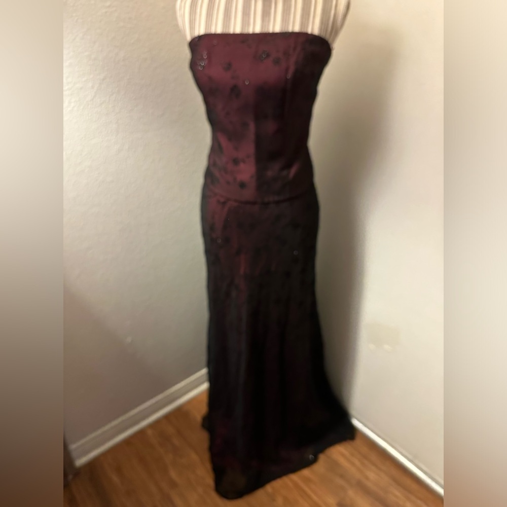 Chelsea Nites strapless, top, and matching skirt